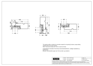Indbygning af VELFAC 200 ENERGY med fugeprofil